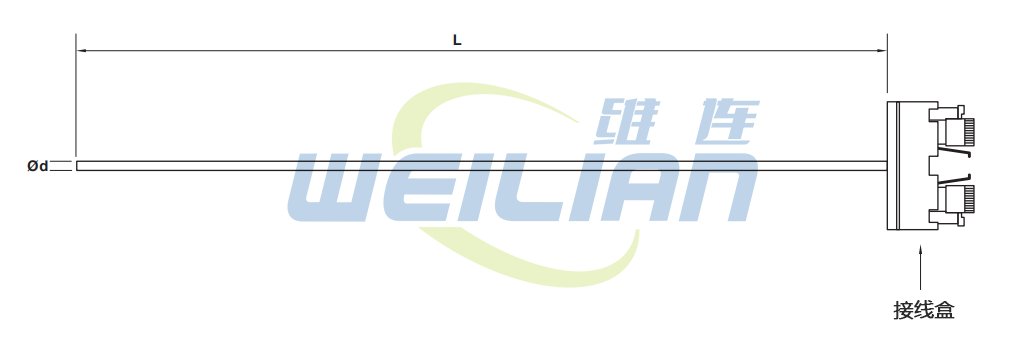 温度传感器定制 插入式温度传感器 億彩电子