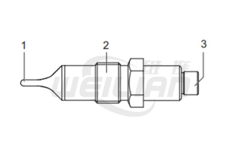 工业前置式低浸入电阻温度计 億彩温度传感器